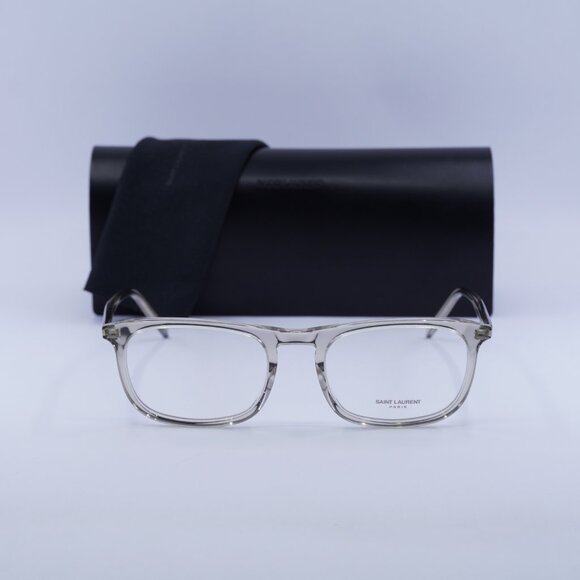 Final Price! Saint Laurent SL670 003 Transparent Beige Eyeglasses 54mm - Picture 4 of 11